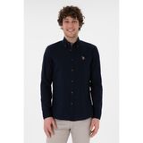 U.s. Polo Assn. %100 Pamuk Uzun Kol Slim Fit Gömlek 2082904 - 2XL - Siyah