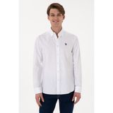 U.s. Polo Assn. %100 Pamuk Uzun Kol Slim Fit Gömlek 2083199 - Beyaz