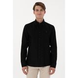 U.s. Polo Assn. %100 Pamuk Uzun Kol Slim Fit Gömlek 2083199 - Siyah