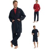 U.s Polo Assn. 12040 Erkek Çeyizlik 5'li Sabahlıklı Pijama Takım-Lacivert