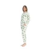 U.S. Polo Assn. 17105 Kadın Yeşil Uzun Kollu Pijama Takım