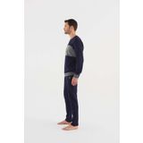 U.s Polo Assn 18616 Erkek Antrasit Melanj Pijama Takım