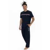 U.S. Polo Assn. 18895 Erkek Kısa Kollu Bisiklet Yaka Pijama Takımı-Lacivert