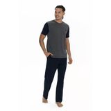 U.s Polo Assn. 18898 Erkek Kısa Kollu Bisiklet Yaka Pijama Takımı-Antrasitmelanj