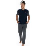 U.S. Polo Assn. 18898 Erkek Kısa Kollu Bisiklet Yaka Pijama Takımı-Lacivert - 2XL