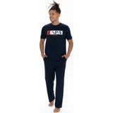 U.S. Polo Assn. 18899 Erkek Kısa Kollu Bisiklet Yaka Pijama Takımı-Lacivert