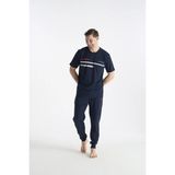 U.s. Polo Assn. 19038 Erkek Lacıvert Kısa Kollu Yuvarlak Yaka Pijama Takımı - Lacivert