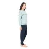 U.S. POLO ASSN. 2 İplik Kışlık Pijama Takımı, L, USPA20121W25-26, Mint, kadın