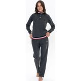 U.S. Polo Assn. 20112 Kadın Antrasıt Melanj Uzun Kollu Dik Yaka Pijama Takımı