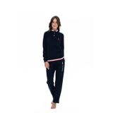 U.S. Polo Assn. 20112 Kadın Lacıvert Uzun Kollu Dik Yaka Pijama Takımı