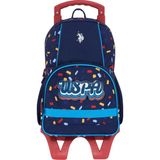 U.S. Polo Assn. 24156-24159-24165-24162 Çekçekli İlkokul Çantası Sırt Çantası Okul Çantası - 410-Lacivert