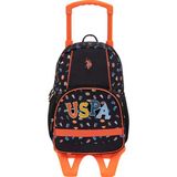 U.s. Polo Assn. 24156-24159-24165-24162 Çekçekli Ilkokul Çantası Sırt Çantası Okul Çantası - Siyah