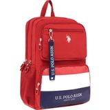 U.S. Polo Assn. 24176-24172-24174-24170-24178 Unisex Okul Sırt Çantası - Kırmızı