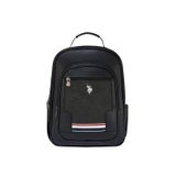 U.S. Polo Assn. 250132 Unisex vegan deri laptop çantası sırt çantası SİYAH