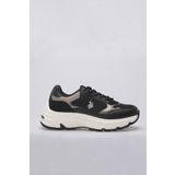 U.S. Polo Assn. 4S VIAVAI 4PR Siyah Kadın Sneaker Ayakkabı