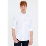 U.S. Polo Assn. 50238403-VR013 Beyaz Erkek Gömlek