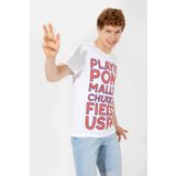 U.S. Polo Assn. 50248611-VR013 Beyaz Erkek T-shirt