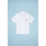 U.S. Polo Assn. 50262967-VR013 Basic Kısa Kollu Beyaz Erkek Çocuk Gömlek