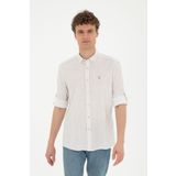 U.S. Polo Assn. 50288670-VR027 Haki Uzun Kol Erkek Gömlek