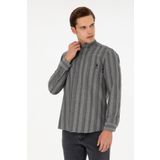 U.S. Polo Assn. 50293467-VR024 Gri Uzun Kollu Erkek Gömlek