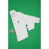 U.S. Polo Assn. 50295663-VR013 Basic Uzun Kollu Beyaz Erkek Çocuk Gömlek
