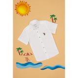 U.S. Polo Assn. 50298044-VR013 Beyaz Erkek Çocuk Gömlek