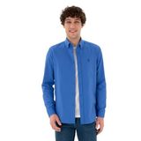 U.S. Polo Assn. 50306338-VR028 İndigo Uzun Kollu Basic Erkek Gömlek