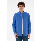 U.S. Polo Assn. 50306338-VR028 İndigo Uzun Kollu Basic Erkek Gömlek