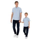 U.S. Polo Assn. 50306567-VR003 Açık Mavi Kısa Kollu Erkek Çocuk Gömlek