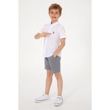 U.S. Polo Assn. 50306567-VR013 Beyaz Kısa Kollu Erkek Çocuk Gömlek