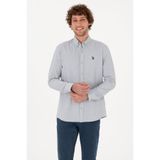 U.S Polo Assn. 50316639-VR024 Gri Uzun Kollu Erkek Gömlek
