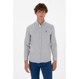U.S Polo Assn. 50316644-VR024 Gri Uzun Kollu Erkek Gömlek