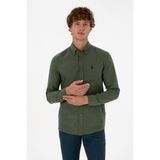 U.S. Polo Assn. 50316721-VR027 Haki Uzun Kollu Basic Erkek Gömlek
