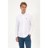 U.S. Polo Assn. 50316723-VR013 Beyaz Uzun Kollu Basic Erkek Gömlek