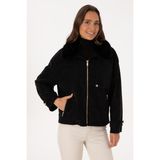 U.S. Polo Assn. 50317320-001 Siyah Kadın Ceket