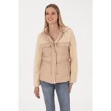 U.S. Polo Assn. 50317362-VR019 Ekru Kadın Mont