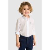 U.S. Polo Assn. 50324683-VR013 Beyaz Erkek Çocuk Gömlek
