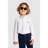 U.S. Polo Assn. 50324687-VR013 Beyaz Erkek Çocuk Gömlek
