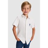 U.S. Polo Assn. 50325468-VR013 Beyaz Erkek Çocuk Gömlek