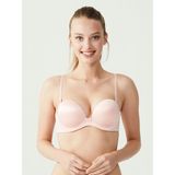 U.S. Polo Assn. 66149 Çift Destekli Double Push Up Sütyen - 85B - Pembe