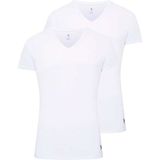 U.s. Polo Assn. 80194 Erkek Beyaz 2'li Kısa Kol V Yaka Atlet - 2XL
