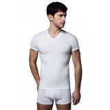 U.S. Polo Assn. 80194 Kısa Kol V Yaka 2'li Beyaz Erkek Atlet
