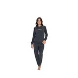 U.S. POLO ASSN. Antrasit Melanj Pijama Takımı, 2XL, US.01.20111.25Y 101, Antrasit Melanj, kadın