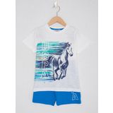 U.S. Polo Assn. Beyaz Erkek Çocuk Pijama Takımı