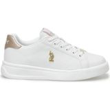 U.S. Polo Assn. Beyaz Microfiber Malzemeden Üretilmiş Erkek-Kız Çocuk Sneaker Spor Ayakkabı