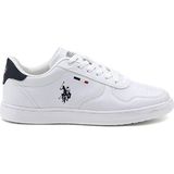 U.S. Polo Assn. Beyaz Sneaker Spor Ayakkabı Erkek Kullanımı İçin Düz Tabanlı Rahat Tasarım