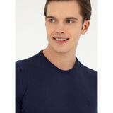 U.S. Polo Assn. Bisiklet Yaka Slim Fit Lacivert Erkek Forla Kazak-IY24 - XL
