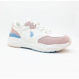 U.S. Polo Assn. Blossom 4pr Bej Kadın Sneaker Spor Ayakkabı-Kırık Beyaz-Pudra-Mavi