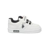 U.S. Polo Assn. Cameron Jr 5fx Erkek Çocuk Ayakkabı Beyaz Düz Bağcıklı Günlük Kullanım İçin - Beyaz - Lacivert