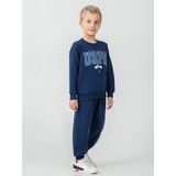U.S. Polo Assn. Civil Boys 4-8 Yaş Eşofman Takımı - Mavi - Koyu İndigo - 7 - 8 Yaş